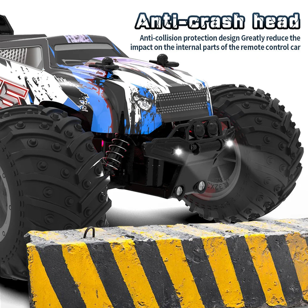 JJRC Q175 Double Motors Drive 2.4GHz RC Off Road Car With LED Light 1:18 Off-Road Truck Toys Children's Gifts Remote Control Car