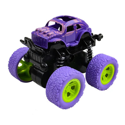 New Mini Inertial Off-Road Vehicle Four-Wheel-Drive Plastic Children Toy Car Pull Back Stunt Car DS29