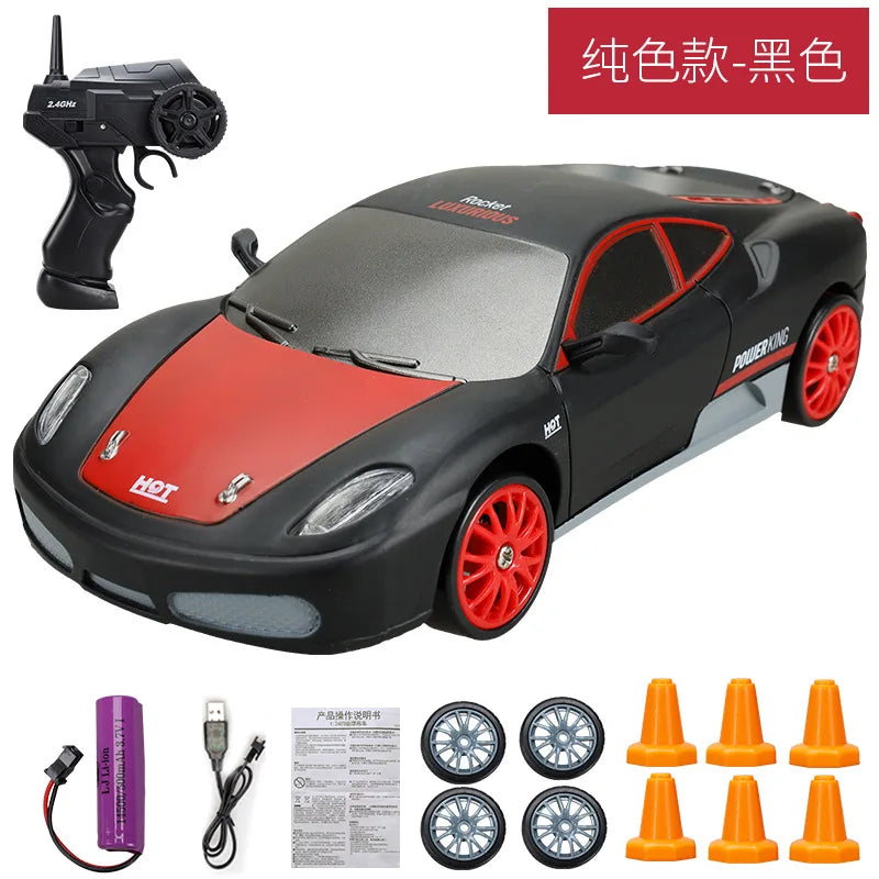 2.4G High Speed Drift Rc Car 4WD Toy Remote Control AE86 Model GTR Vehicle Car RC Racing Cars Toy for Children Christmas Gifts