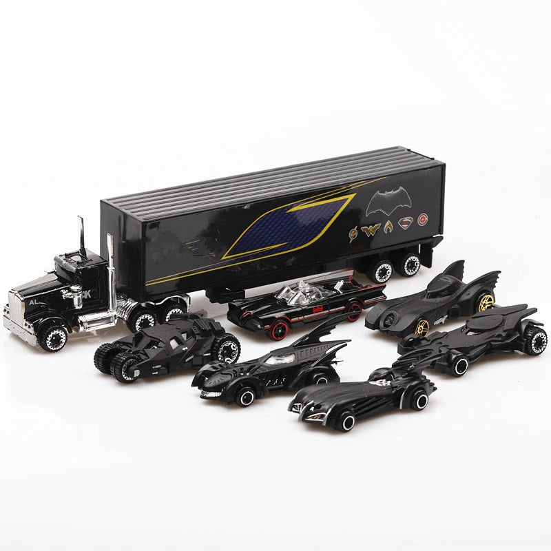 7pcs/Set Bat Diecast Metal Cars 1:64 Alloy Cars Truck Model Classic Cars Toy Vehicles Christmas Gift Kids Toys Cars