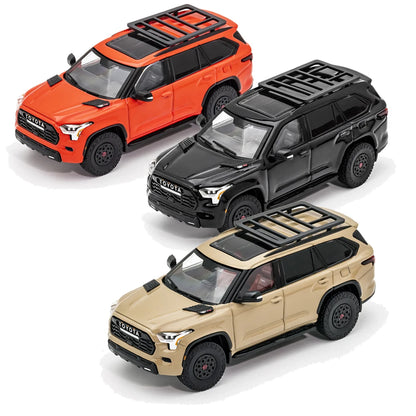 GCD 1/64 Scale Diecast Alloy TOYOTA Sequoia XK80 TRD Pro Toys Cars Model Classics Nostalgia Adult Gifts Souvenir Static Display