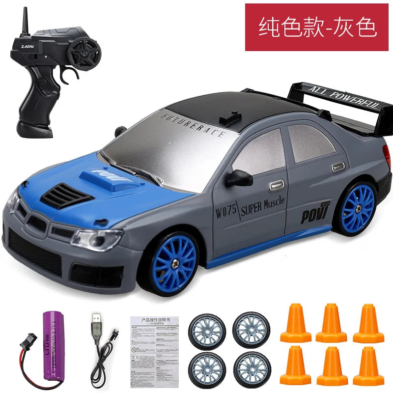 2.4G High Speed Drift Rc Car 4WD Toy Remote Control AE86 Model GTR Vehicle Car RC Racing Cars Toy for Children Christmas Gifts