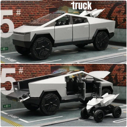 1/32 Cyber Toy Truck Pickup Alloy Car Truck Model Diecasts Metal Off-Road Vehicles Model Simulation Sound Light Kids Toys Gift