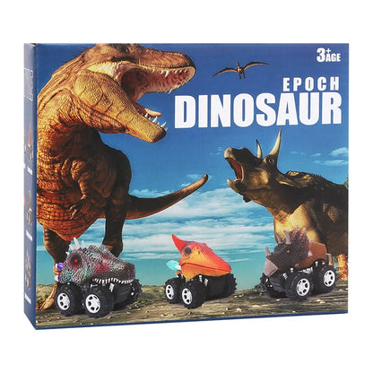 Dinosaur Toys Pull Back Cars Mini Monster Truck Car Toy Set for Kids Toddlers Boys Girls Gifts