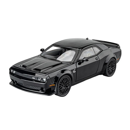 1:32 Dodge Challenger Hellcat Redeye Alloy Muscle Car Model Sound and Light Children's Toy Collectibles Birthday Gift